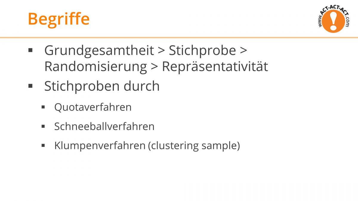 Psychologie Aufnahmetest Kapitel 3: Begriffe der Forschungsmethodik