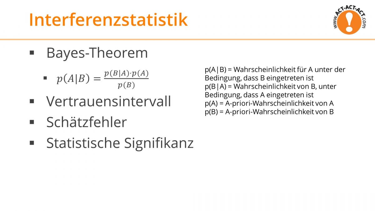 Psychologie Aufnahmetest Kapitel 3: Interferenzstatistik