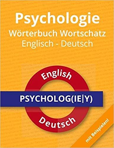 Psychologie Worterbuch Wortschatz Englisch Deutsch