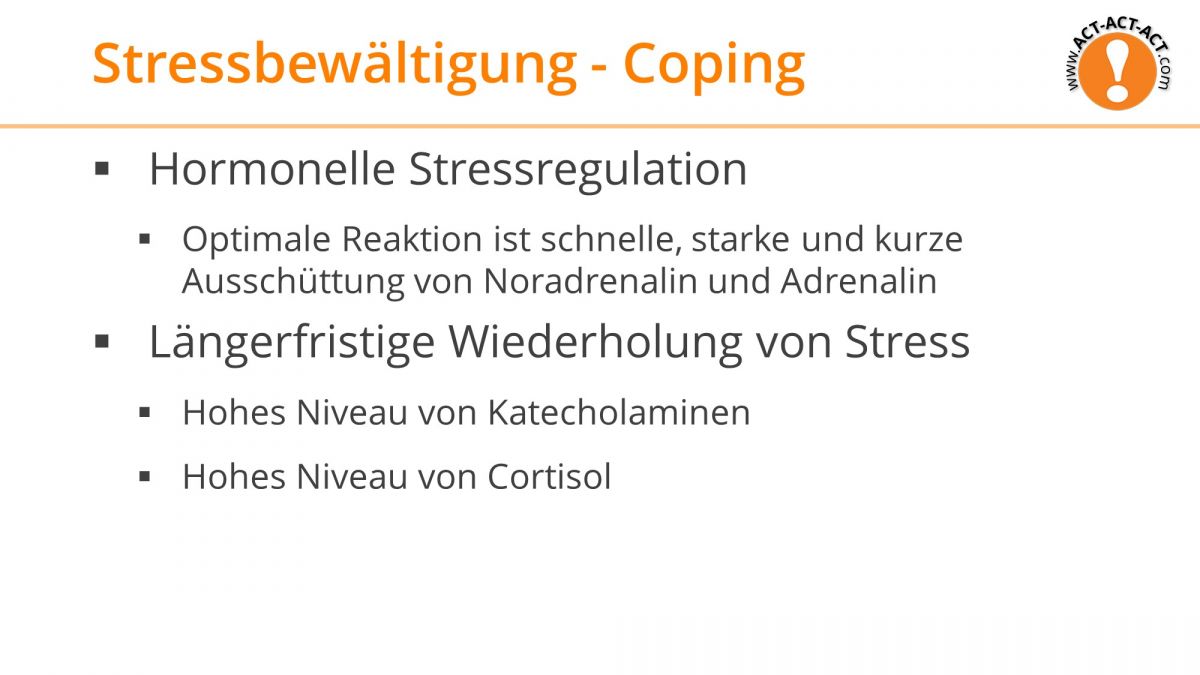 Psychologie Aufnahmetest Kapitel 12: Stressbewältigung - Coping