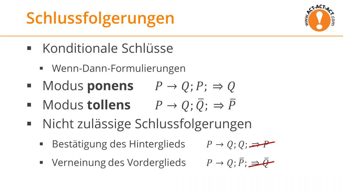 Psychologie Aufnahmetest Kapitel 8: Schlussfolgerungen