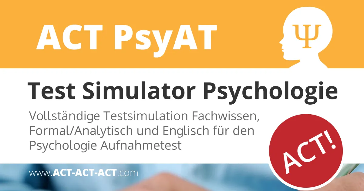 Simulation Psychologie Aufnahmetest - ACT PsyAT
