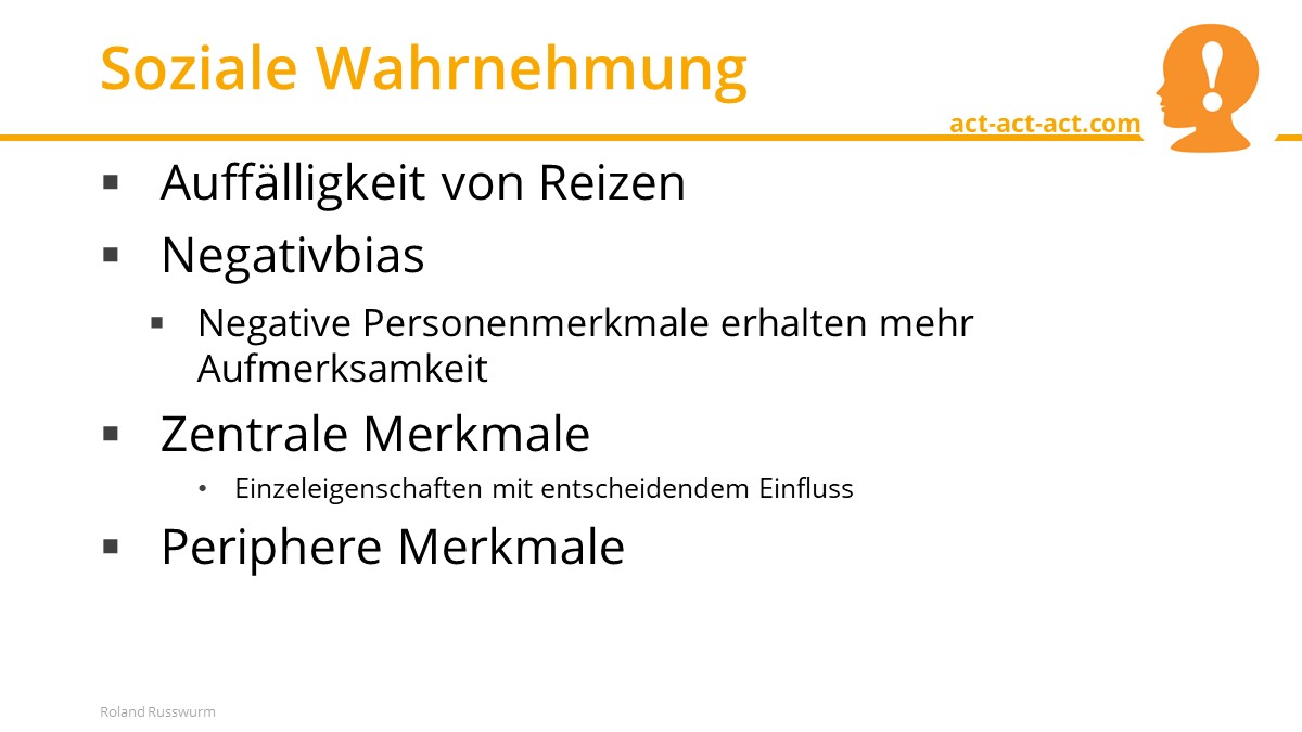 Soziale Wahrnehmung