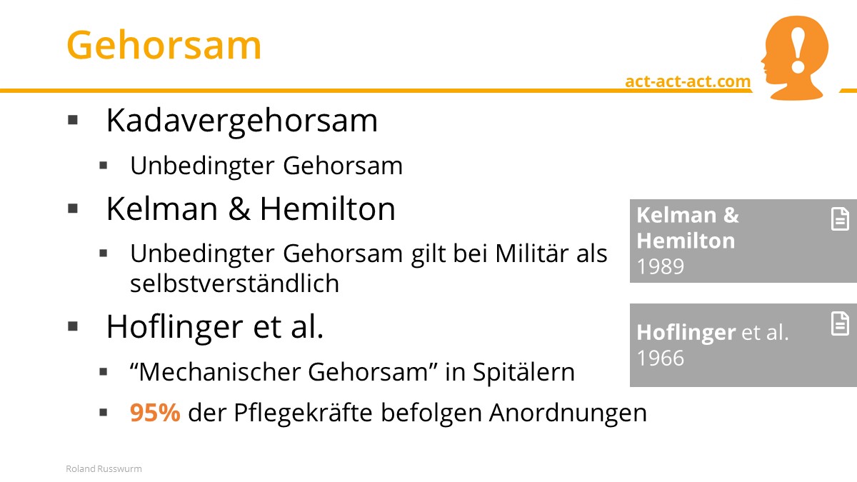 Gehorsam