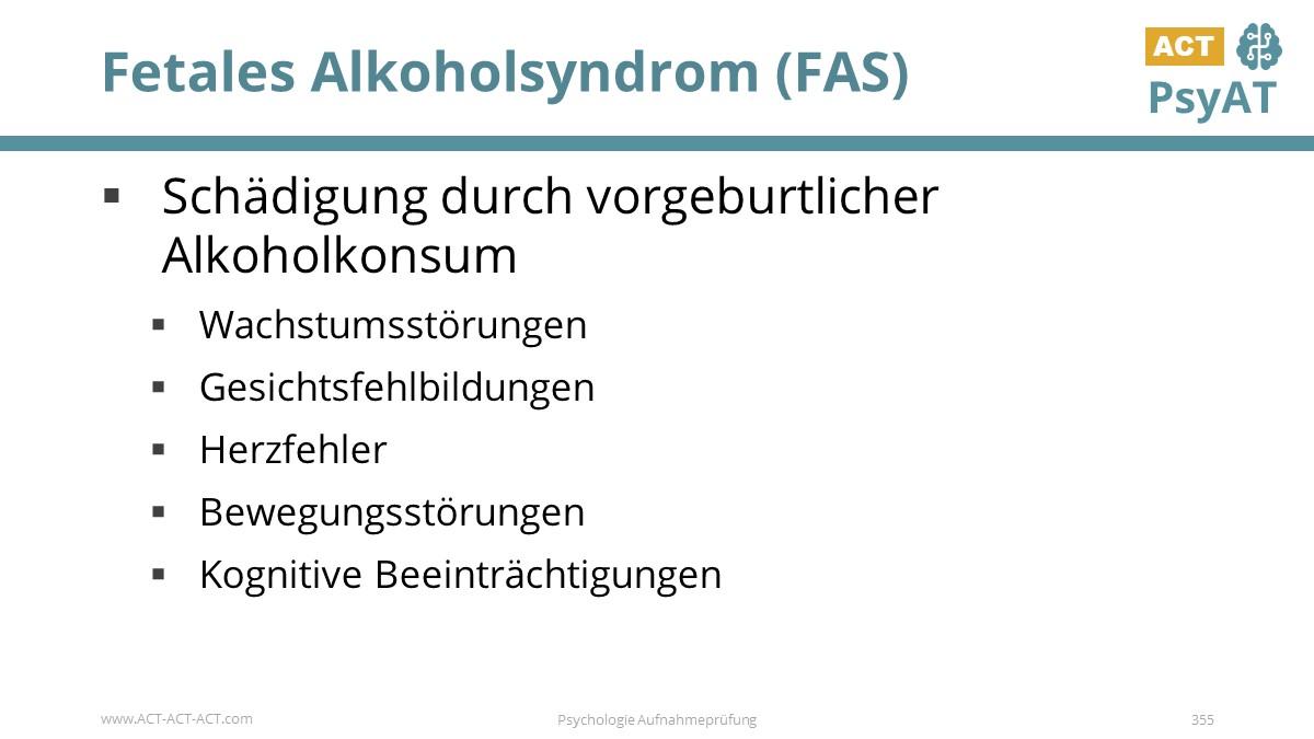 Fetales Alkoholsyndrom (FAS)