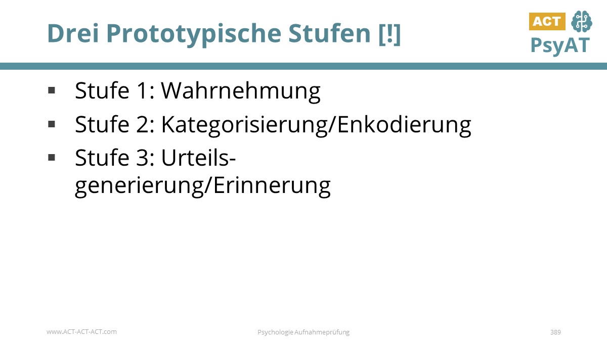 Drei Prototypische Stufen [!]