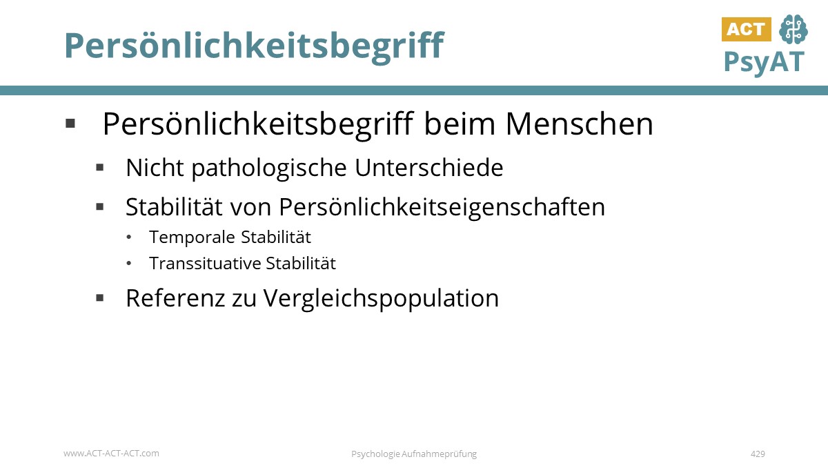 Persönlichkeitsbegriff