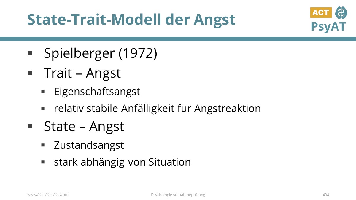 State-Trait-Modell der Angst