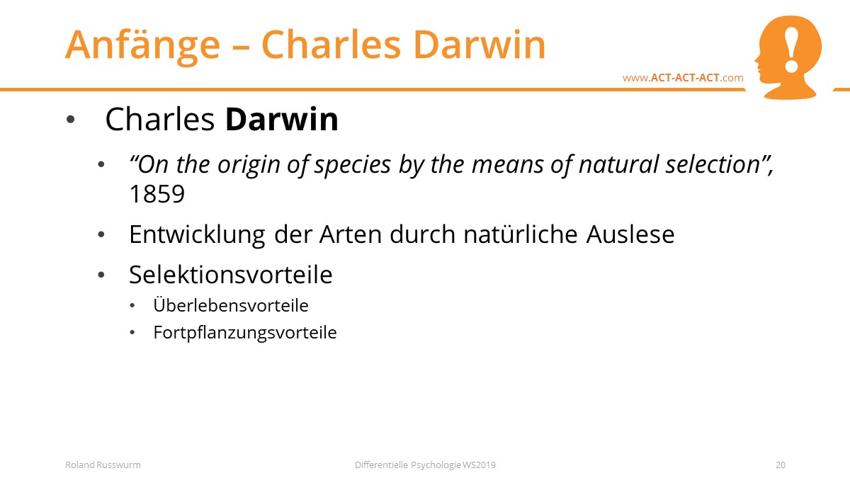 Anfänge – Charles Darwin