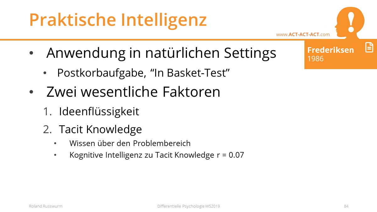 Praktische Intelligenz