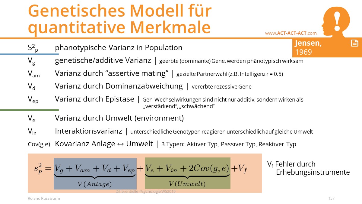 Genetisches Modell für quantitative Merkmale